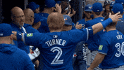 Home Run Hug GIF by Toronto Blue Jays