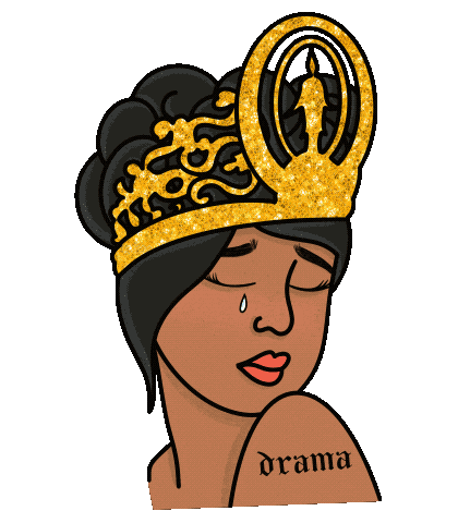 onesillygoosey crying queen cry drama Sticker