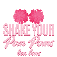 Shake Your Pom Poms Sticker by The Booty Camp RI