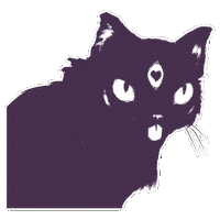 Cat Illustration Sticker