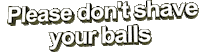 3d words don't shave Sticker by AnimatedText