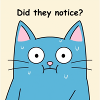 Sweating Blue Cat GIF