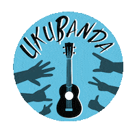 Hand Ukulele Sticker