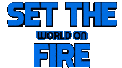 Set The World On Fire Sticker by OpticalArtInc.
