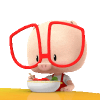 Hungry 3D Sticker by UpStudiosWorld