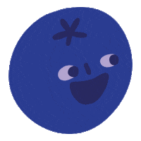 miabenfresh happy fruit fruits blueberry Sticker