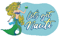 Mermaid Coconut Sticker by Drink Nauti