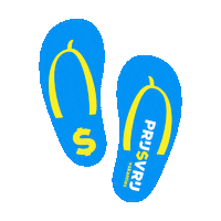 prijsvrijvakanties beach strand vakantie slippers Sticker