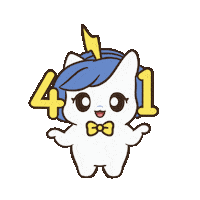 Excited 4-1 Sticker by Brave Unicorn