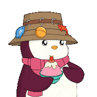 Shaved Ice Eating Sticker by Pudgy Penguins