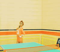 hitting ping pong GIF