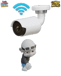 Warning Home Security Sticker by Zhot