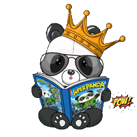 Read Comic Book Sticker by PandaPals