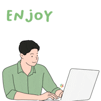 Illustration Working Sticker by Kreativv