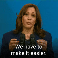 We have to make it easier.