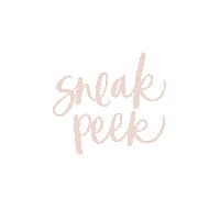 Sneak Peek Sticker by villabeautifful