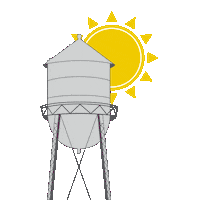 water tower gilbert Sticker by Gilbert, Arizona