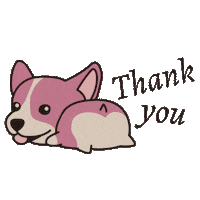 Dogs Thank You Sticker by Collectively Social