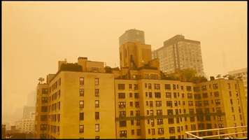NYC Sky Turns Orange from Wildfire Smoke