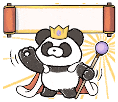 King Panda Sticker