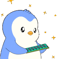 Artificial Intelligence Penguin Sticker by Pudgy Penguins