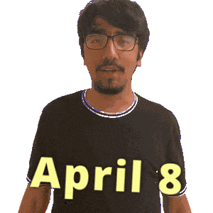 April 8 Sticker