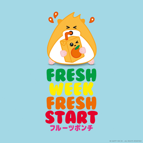 Happy Orange Juice GIF by hamsta.world