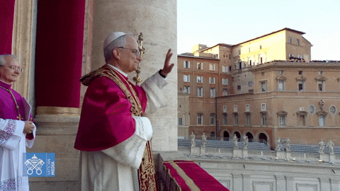 Waving Vatican City GIF by TheDreamTeam