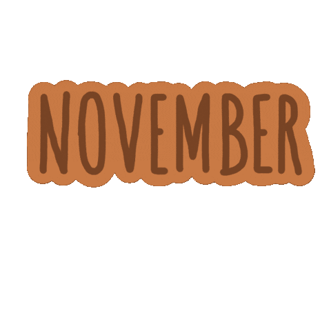 November Month Sticker