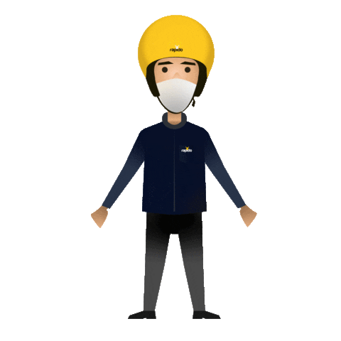 Rapidobiketaxi giphyupload captain rapido savemoney Sticker