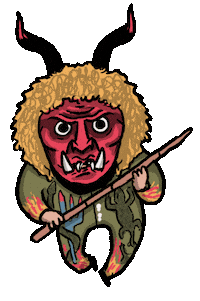 Demon Dimonis Sticker