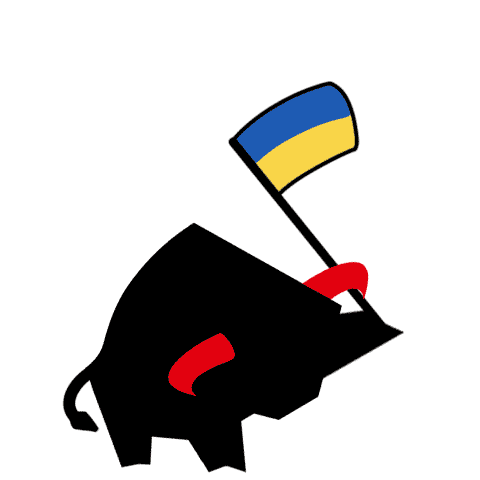 Flag Ukraine Sticker by PREFA