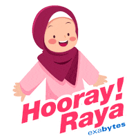 Exabytes-Hooray-Raya Sticker by exabytes