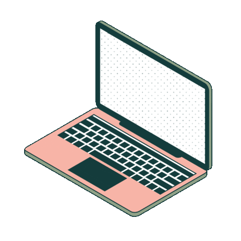MartePeetersVormgever work computer working laptop Sticker