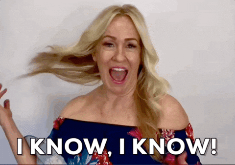 I Know Hair Flip GIF by Vikki Downey