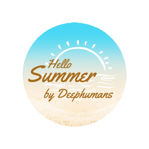 Hellosummer Sticker by Deephumans
