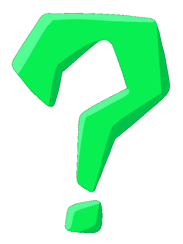 Confused Neon Sticker