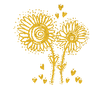 Mentablu flower grazie giallo fiori Sticker