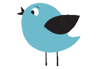 morningbird morning bird morningbird bird logo Sticker