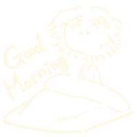Sleepy Good Morning Sticker