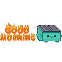 Tired Good Morning Sticker by 100% Soft