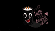 lady_lucidowl hello greetings candle GIF