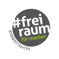 Freiraum Für Macher Sticker by Freiraum Fichtelgebirge