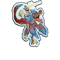 Dinosaur Donut Sticker by Vault Comics