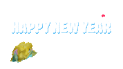 Happy New Year Dog Sticker by Nicky Rojo