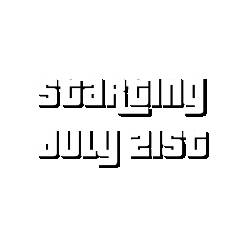 Starting July 21St Sticker by Jazz Montez