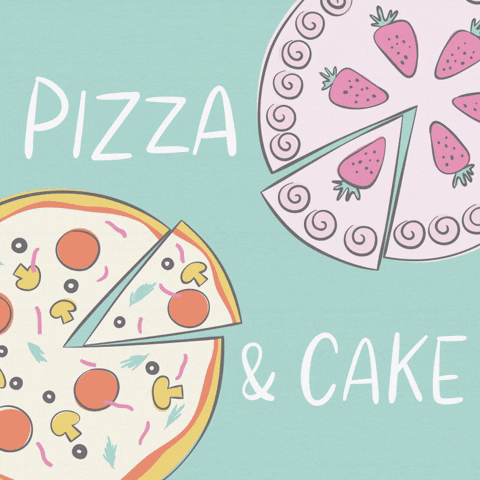 pizza cake GIF by evite