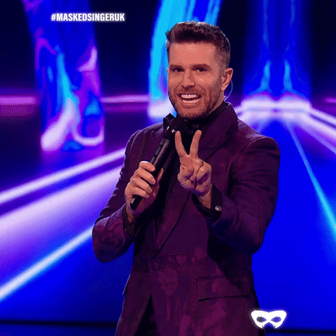 Joel Dommett Peace GIF by The Masked Singer UK & The Masked Dancer UK