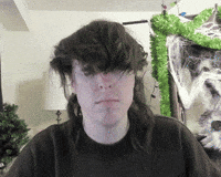 Cant See Long Hair GIF