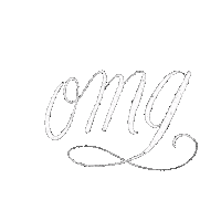 chellitolindo omg white lettering chellitolindo Sticker